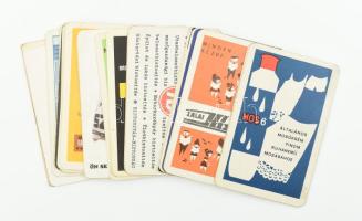 cca 1960-1980 Vegyes kártyanaptár tétel, 26 db
