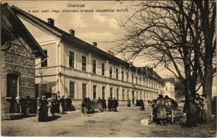 1918 Oravica, Oravita; A szab. osztrák-magyar államvasút társaság igazgatósági épülete / directorial building of the Austro-Hungarian Railways (EK)