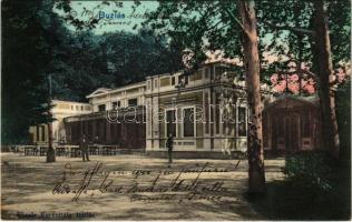 1908 Buziás, gyógyterem. Eberle Keresztély kiadása / spa