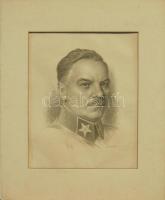1939 Ék Sándor (1902-1975) (Alexander Keil néven): Vorosilov kőnyomat paszpartuban ceruzával szignálva 43x56cm