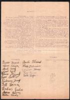 1947 Balogfa (Balogunyom), földbérleti szerződés (a tsz-esítés előttről), aláírásokkal