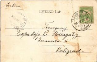 1906 Buziás-fürdő, Baile Buzias; József-forrás, kerékpár. Nosek Gusztáv kiadása / spa, spring source...