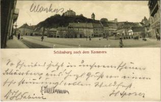 1910 Segesvár, Schässburg, Sighisoara; Nach dem Kommers / tér. Fritz Teutsch kiadása / square