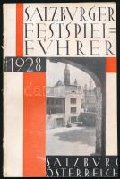 1928 Salzburger Festspielführer - ünnepi játékok műsorfüzete, képekkel, reklámokkal, térképpel