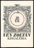 Vén Zoltán: Kisgaléria. 15 db jelzett rézkarc mappában. Sorszámozott, jelzettek 022/150, 12x9,5 cm Kiadói papírmappában
