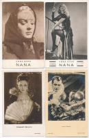 SZÍNÉSZEK, SZÍNÉSZNŐK - 6 db régi külföldi képeslap / ACTORS, ACTRESSES - 6 pre-1945 non-Hungarian postcards