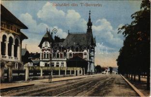1924 Turnu Severin, Szörényvár; street view