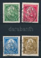 1932 Nagy Madonna sor szép bélyegzésekkel (5P hajtott / folded)