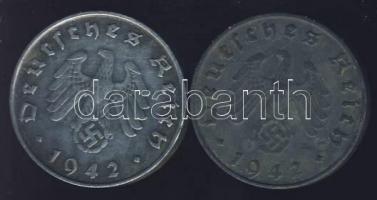 Német 3. Birodalom 1942B 10Pf (2x) Zn T:3,3+