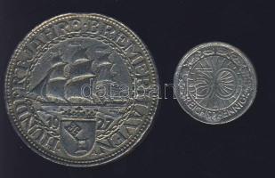 Német Birodalom/Weimari Köztársaság 1927. 5RM "Bremerhaven" korabeli hamisítványa + 1928E 50Rpf hamis! T:3