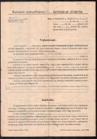 1947 Bp., III. kerületi lakásigénylés tárgyában kiadott véghatározat