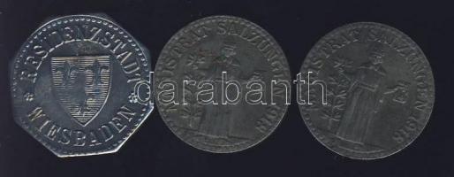 Német Birodalom/Császárság/Wiesbaden 1917. 10Pf szükségpénz T:2 + Német Birodalom/Weimari Köztársasá...