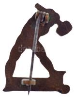 DN "Jogot" munkásmozgalmi zománcozott fém jelvény (20x25mm) T:1-