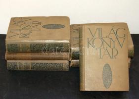 1912-13 Carlyle: A franczia forradalom története I.-III. kötetek, + 3 egyéb kötet a Világkönyvtár so...