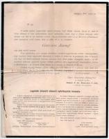 1898 Gavora József gyászjelentése, illetve az általa fenntartott "Egyházfelszerelési üzlet" további működéséről való tájékoztatás, magyar és német nyelven