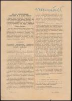 1939 A m. kir. minisztériumrendelete a visszacsatolt területekkel kapcsolatban
