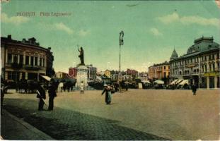 Ploiesti, Ploesti, Ploesci; Piata Legumelor / square, market, monument, hotel (EK)