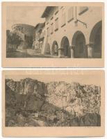 2 db RÉGI katonai képeslap az Isonzo frontról: Görz, Mte. Sabotino / 2 pre-1945 K.u.k. military postcards from the Isonzofront: Gorizia, Sabotin