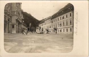 Herkulesfürdő, Baile Herculane; Hercules tér és szobor, Teréz Udvar / square, statue, villa. photo