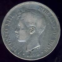 Spanyolország 1898. 5P Ag XIII.Alfonz T:3 ph