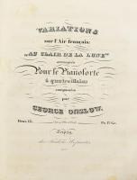 cca 1840-1860 Kottagyűjtemény, benne: 

Henry Bertini - Fréderic Kalkbrenner: Le Serment, ou Les F...