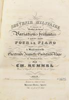 cca 1840-1860 Kottagyűjtemény, benne: 

Henry Bertini - Fréderic Kalkbrenner: Le Serment, ou Les F...