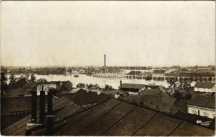 1912 Lugos, Lugoj; árvíz a Temes folyón / Timis river flood. photo
