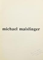 cca 1990 Michael Maislinger: Bilder. A művész által DEDIKÁLT példány! Wien, Verlag Flutlicht, 10 szt...