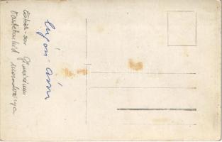 1912 Lugos, Lugoj; árvíz a Temes folyón, Eötvös sor, gimnázium, vasbeton híd maradványai, pusztításo...