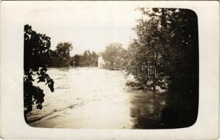 1912 Lugos, Lugoj; árvíz a Temes folyón / Timis river flood. photo