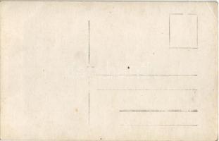 1912 Lugos, Lugoj; árvíz a Temes folyón, vasútállomás / Timis river flood, railway station. photo (E...