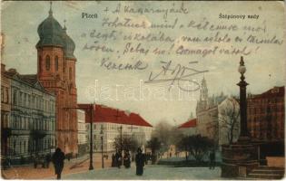 1916 Plzen, Pilsen; Stepanovy sady / zsinagóga / synagogue (EK)