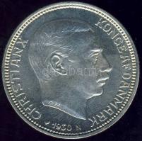 Dánia 1930. 2K Ag "Király 60. születésnapja" T:2