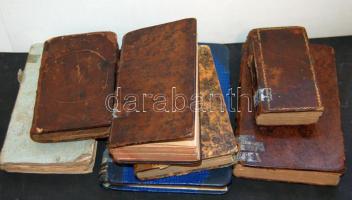 XVIII.-XIX. század 7 db portugál nyelvű könyv vegyes minőségben