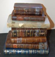 XVIII.-XIX. század 7 db portugál nyelvű könyv vegyes minőségben