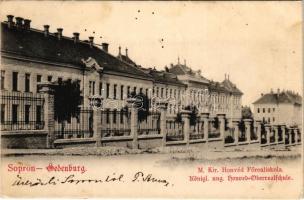 1905 Sopron, Oedenburg; M. kir. honvéd főreáliskola. Josef Popper (EK)