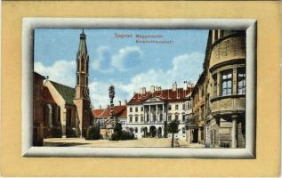 Sopron, Megyeház tér. Blum Náthán és fia kiadása