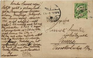 1908 Brassó, Kronstadt, Brasov; látkép / general view. photo