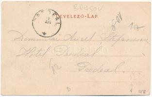 1903 Brassó, Kronstadt, Brasov; Árpád szobor / Hungarian Millennium monument (r)