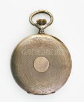 Mysteria ezüst (Ag) tokos zsebóra. Sérült zománc számlappal, mutató nélkül, nem működik d: 50 mm