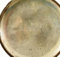 Mysteria ezüst (Ag) tokos zsebóra. Sérült zománc számlappal, mutató nélkül, nem működik d: 50 mm