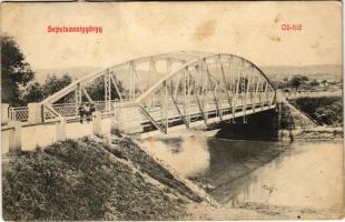 1909 Sepsiszentgyörgy, Sfantu Gheorghe; Olt híd / Olt river bridge (fl)