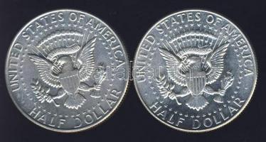 USA 1967. 1/2$ (2x) Ag "Kennedy" T:2,2/2+