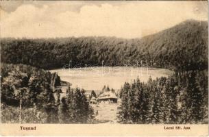 1927 Tusnádfürdő, Baile Tusnad; Szent Anna-tó. Fotograf Oscar Adler / Lacul Sfanta Ana / lake, spa (EK)