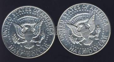 USA 1968D 1/2$ (2x) Ag "Kennedy" T:1/2,2