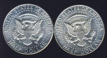 USA 1968D 1/2$ (2x) Ag "Kennedy" T:1/2