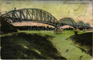 1917 Baja, Baja-Bátaszéki vasúti híd (Rb)