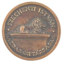 DN "Széchenyi István Gazdasági Társaság / Magyar Hitelbank Rt." kétoldalas bronz emlékérem (74mm) T:1-