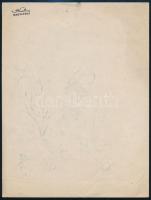 Róna Emy (1904-1988): Illusztráció Ács Kató: Kőbányai Gyerekek c. meséjéhez. Toll, papír, jelezve jo...