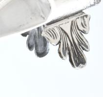 Ezüst(Ag) szalvétatartó, jelzett, 14,5×9 cm, nettó: 87,7 g